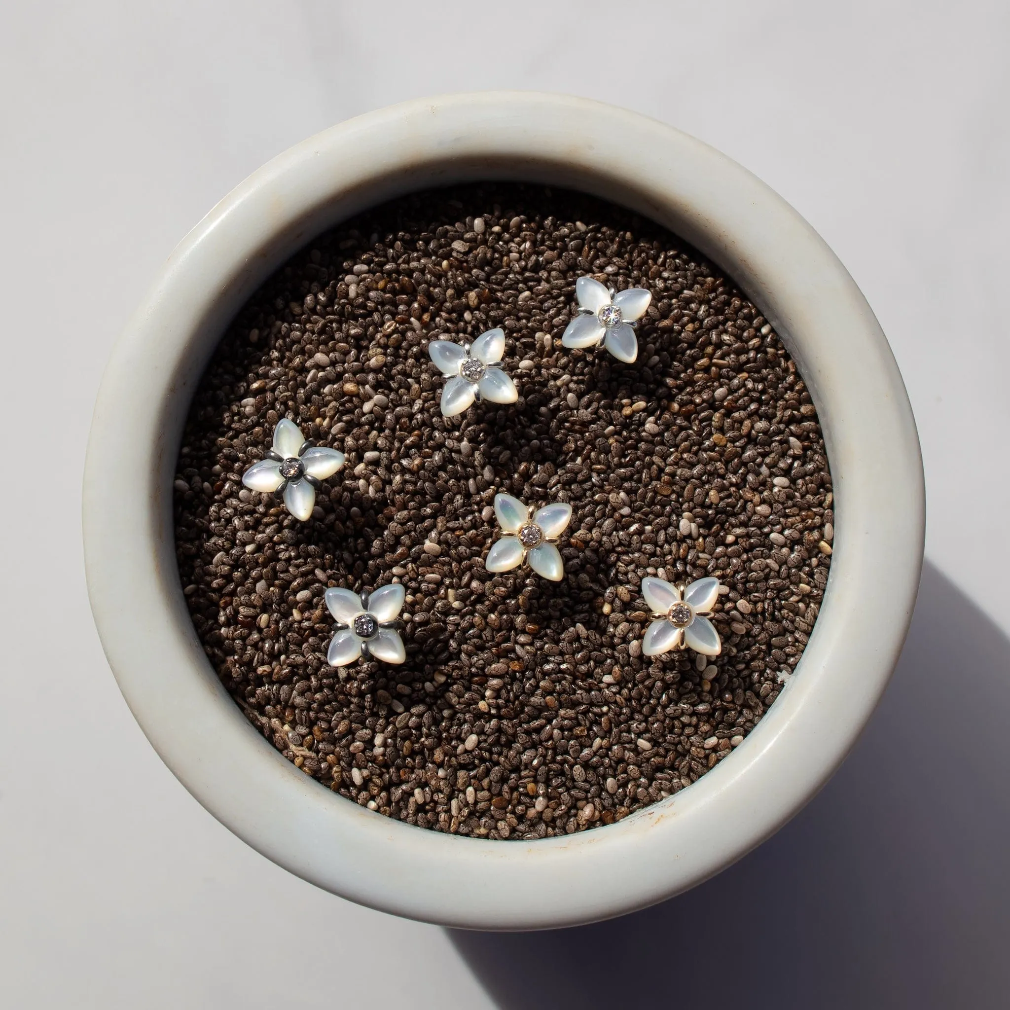 Island-Boy X Salty Girl Mother of Pearl Collab Earrings- Large