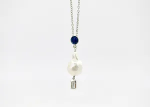 June (baroque pearl birthstone necklace)