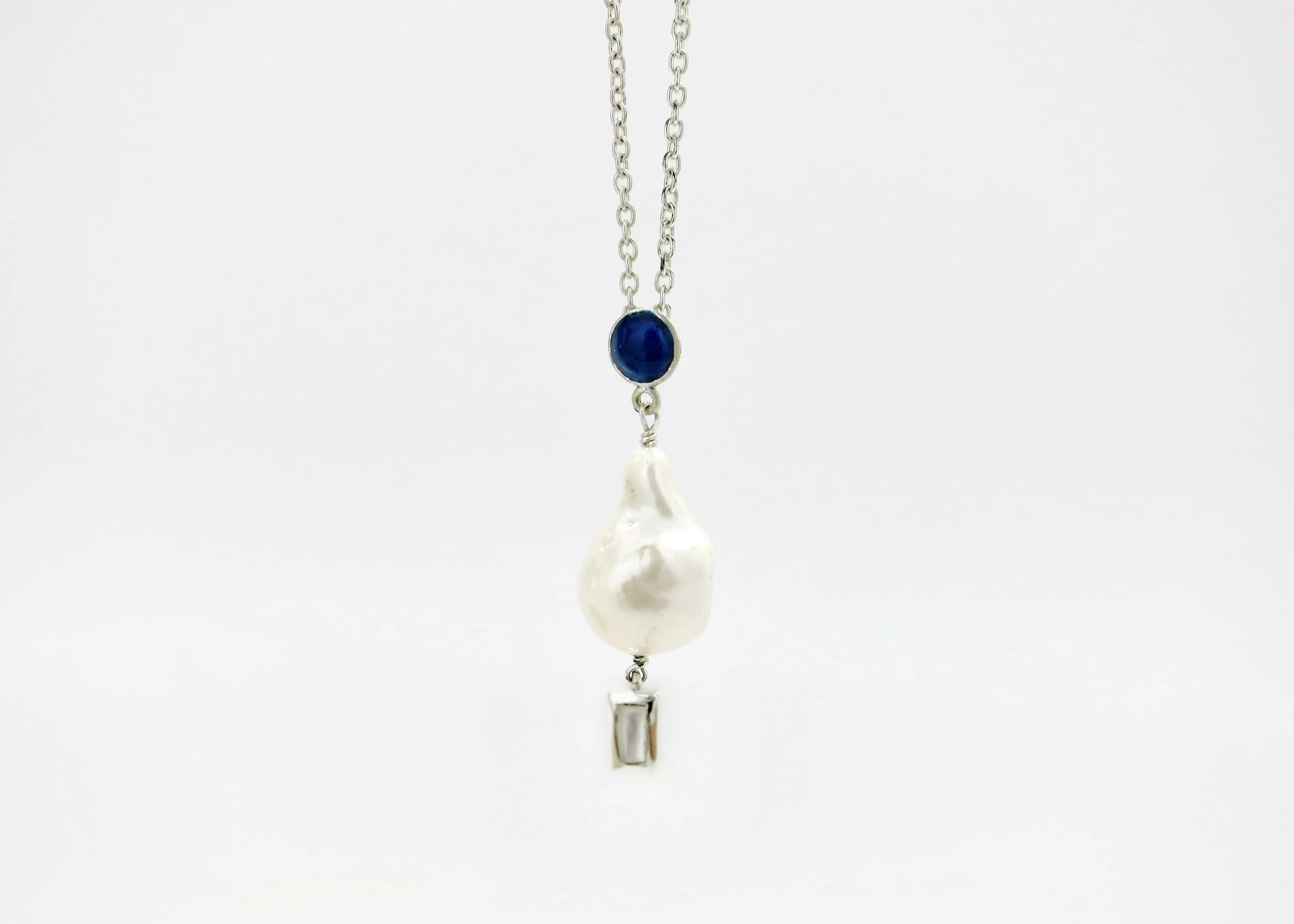 June (baroque pearl birthstone necklace)