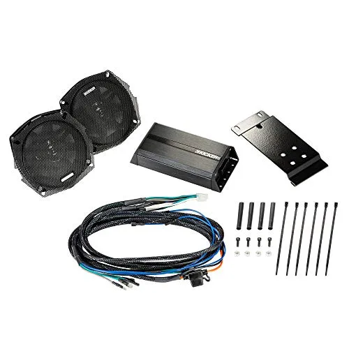KICKER 46HDR982 5-1/4" Coaxial Speakers and 2-Channel Amplifier for Select 1998-2013 Harley-Davidson Motorcycles
