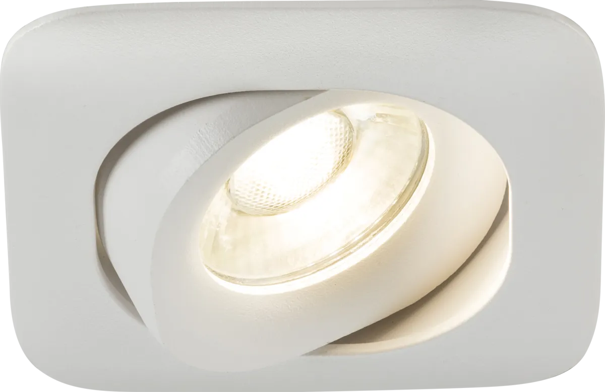 Knightsbridge ODA1TSW Odina Single Tilt Square Downlight White