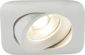 Knightsbridge ODA1TSW Odina Single Tilt Square Downlight White