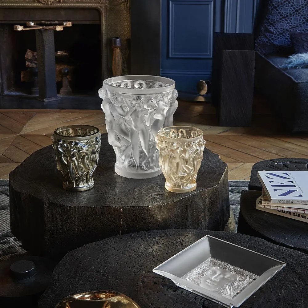 Lalique Vase Bacchantes SS Gold Luster 10547600