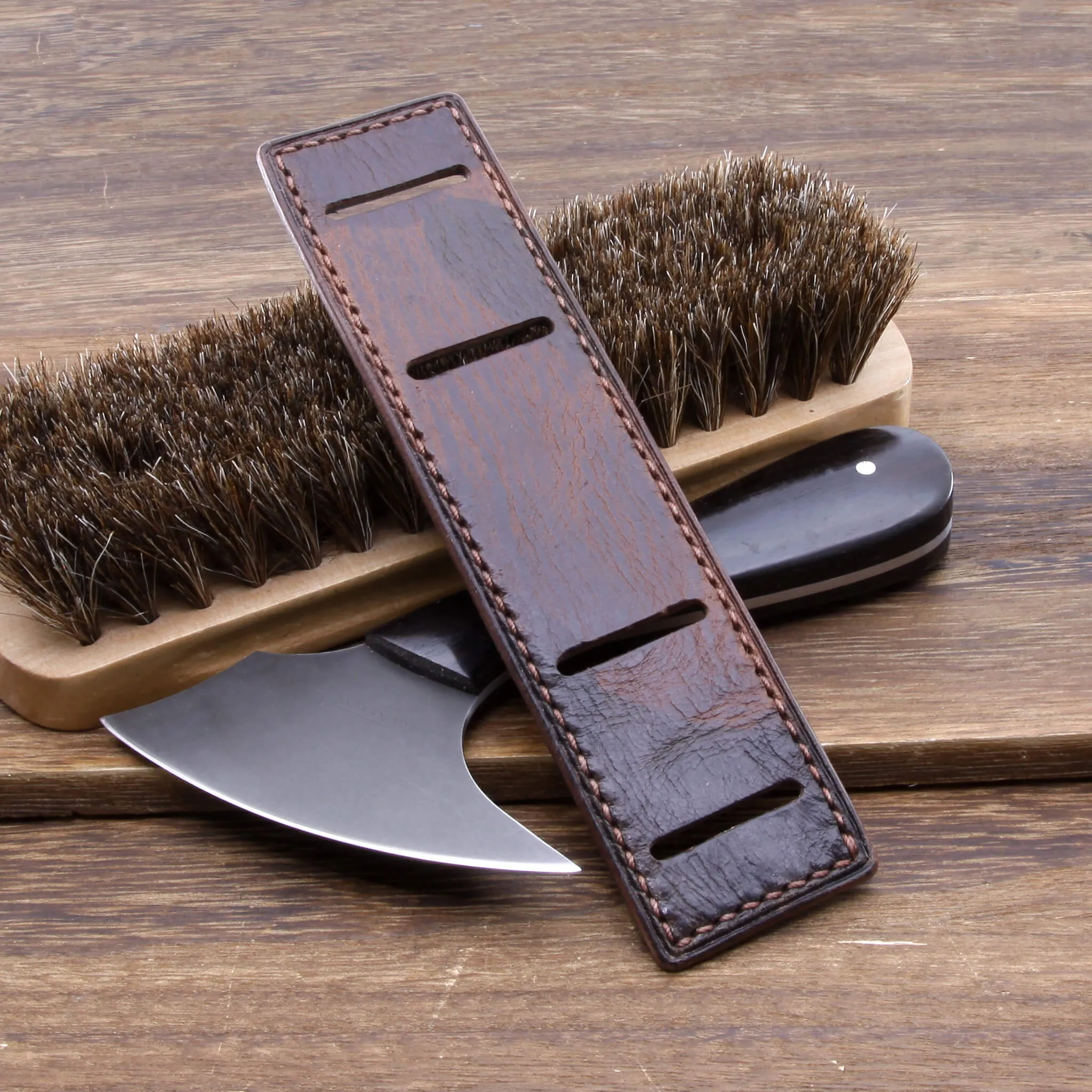 Leather Bund Pad, Newman Style Military 103