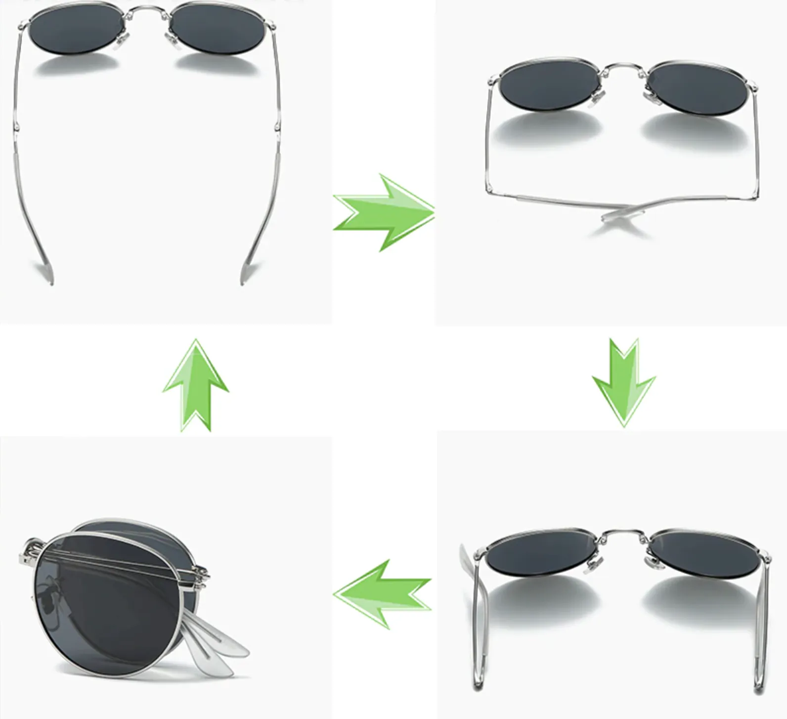 Lentes Polarizados Piloto Aviador Air Force Legends Militar ovalados Plegables