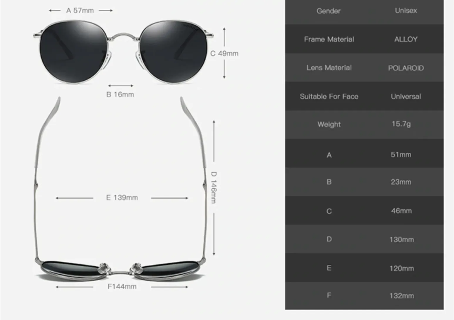 Lentes Polarizados Piloto Aviador Air Force Legends Militar ovalados Plegables