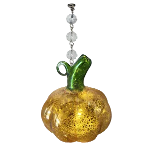 LIGHT UP PUMPKIN (Set/1) OR (Set/3) MAGNETIC HALLOWEEN CHANDELIER ORNAMENT