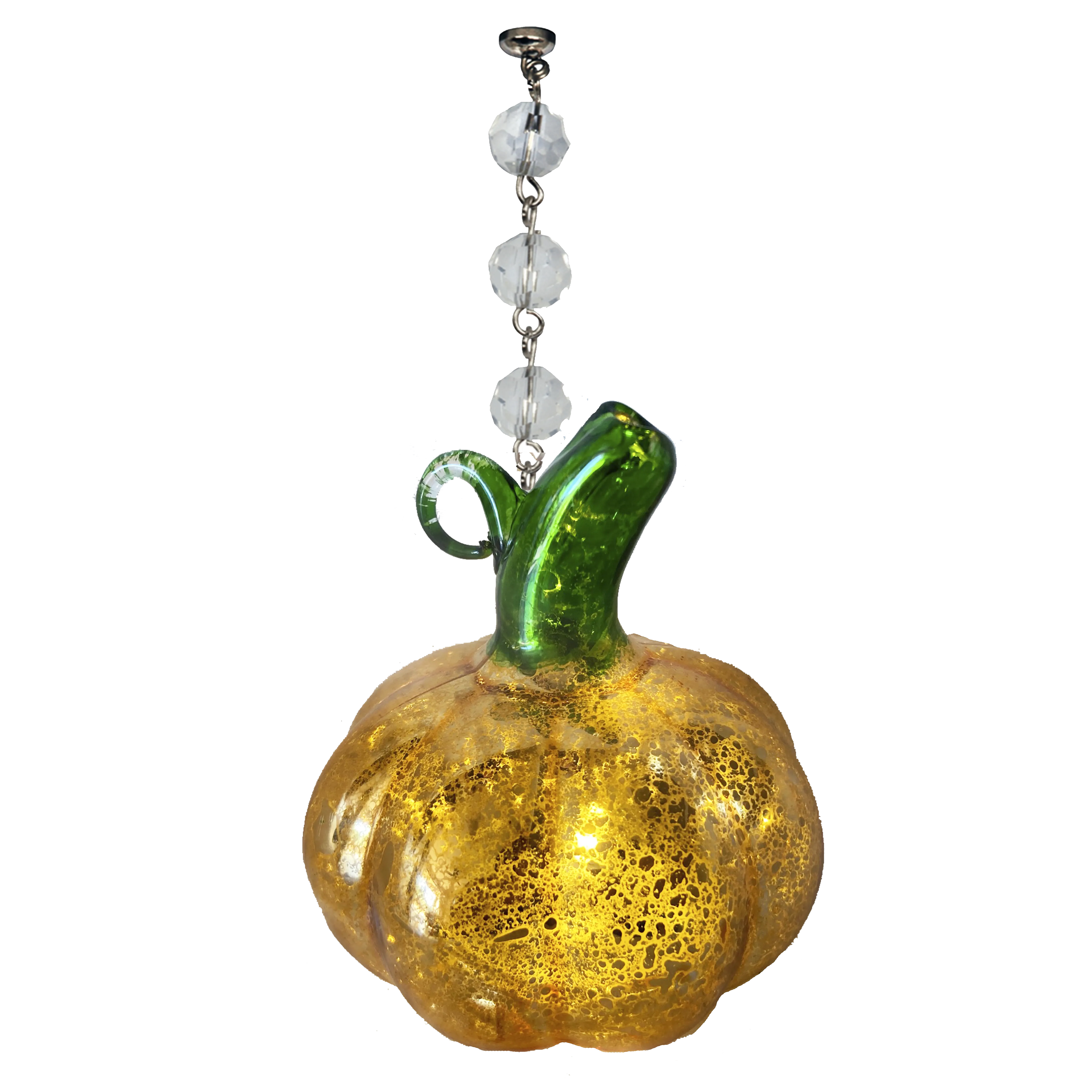 LIGHT UP PUMPKIN (Set/1) OR (Set/3) MAGNETIC HALLOWEEN CHANDELIER ORNAMENT