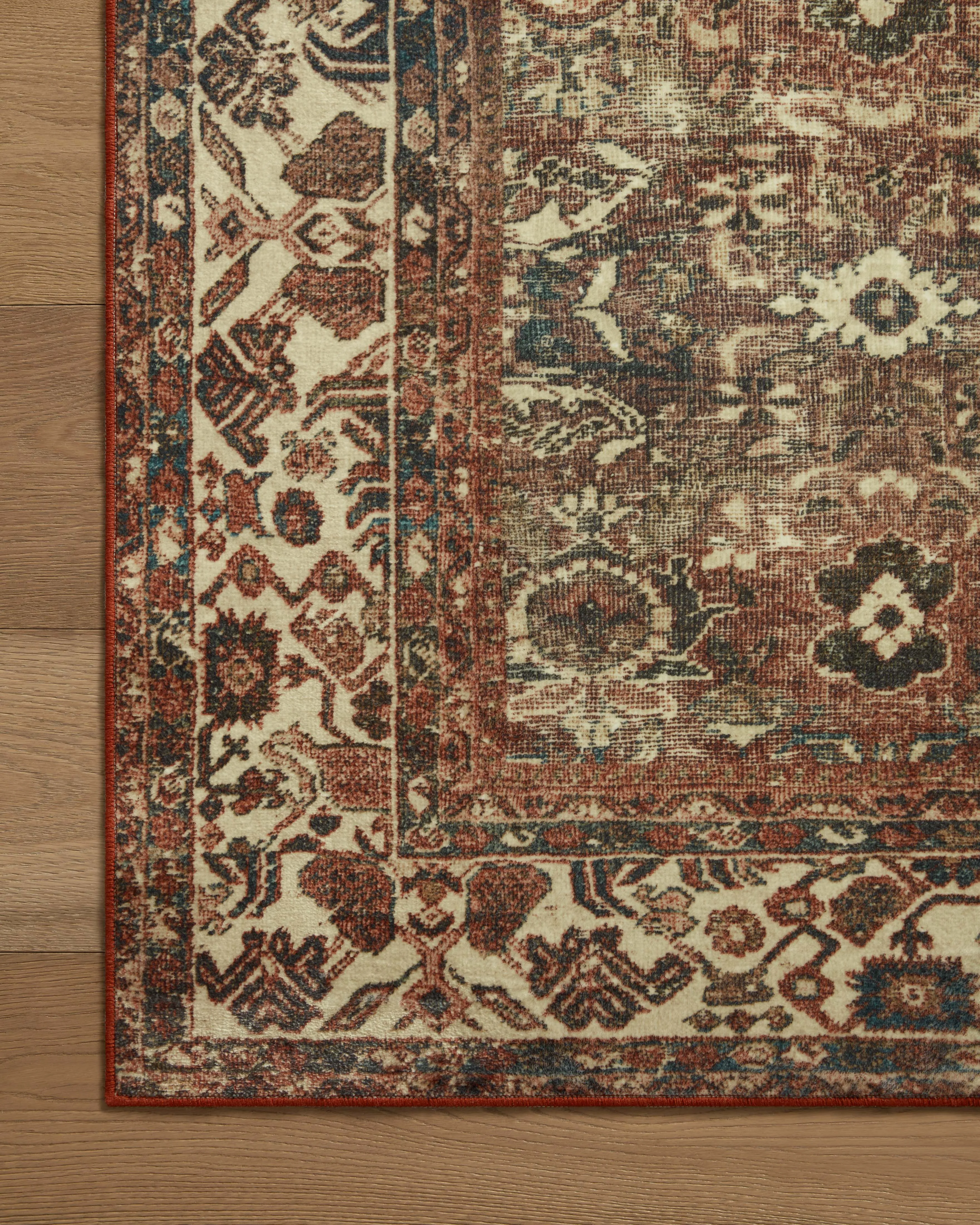 Loloi Banks Rug Collection - Brick / Ivory - Magnolia Home by Joanna Gaines