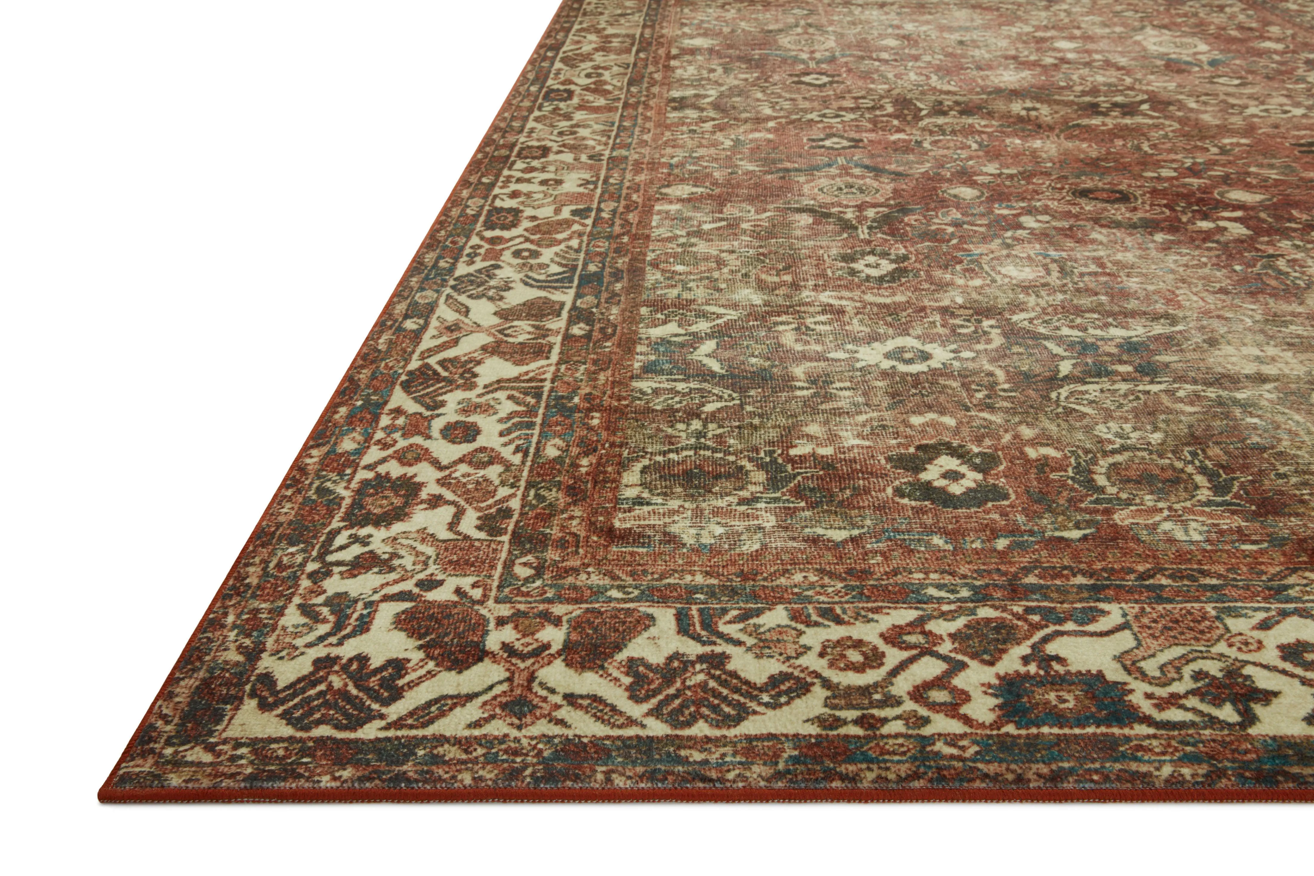 Loloi Banks Rug Collection - Brick / Ivory - Magnolia Home by Joanna Gaines