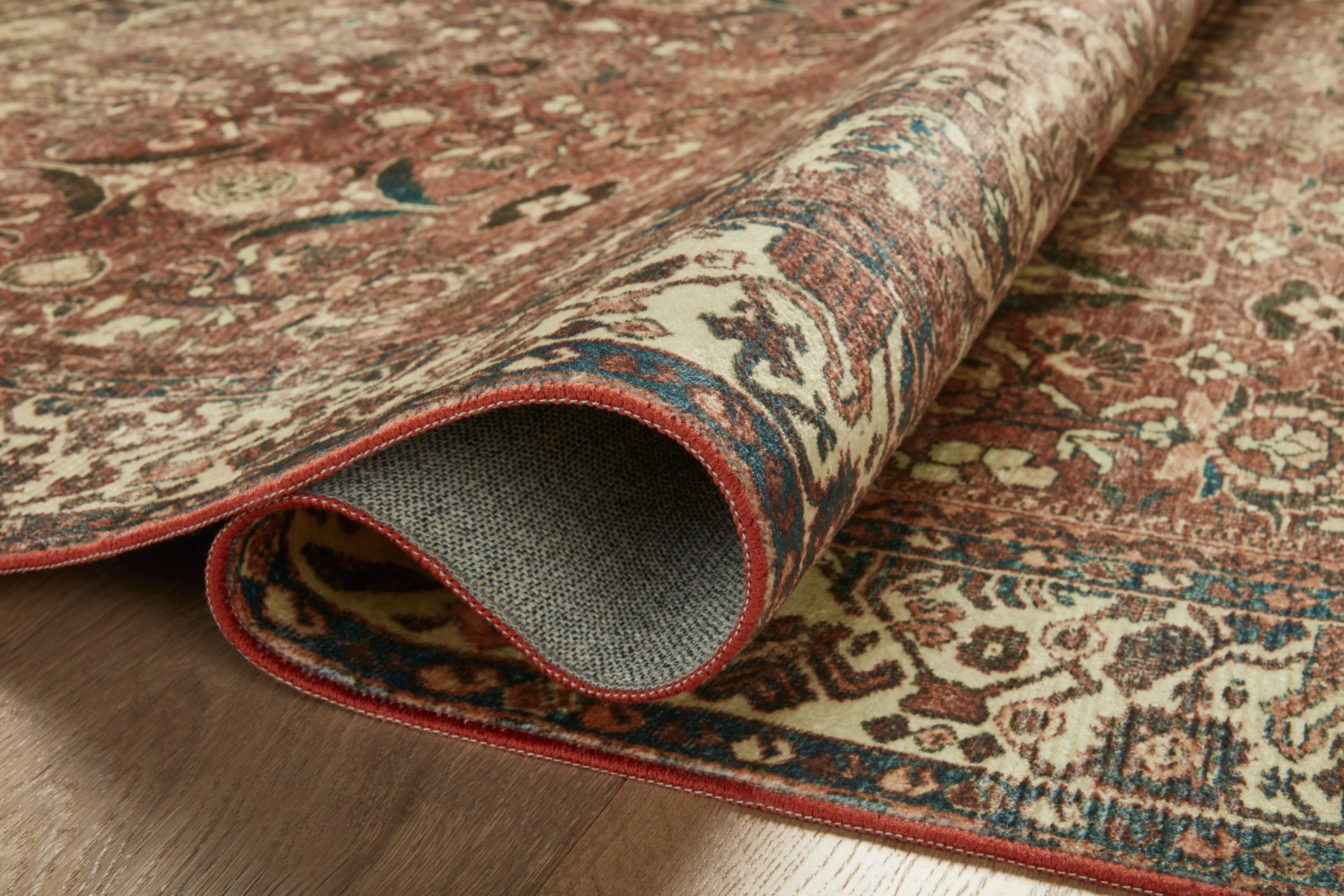 Loloi Banks Rug Collection - Brick / Ivory - Magnolia Home by Joanna Gaines