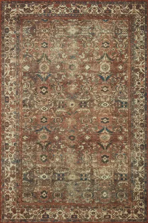 Loloi Banks Rug Collection - Brick / Ivory - Magnolia Home by Joanna Gaines