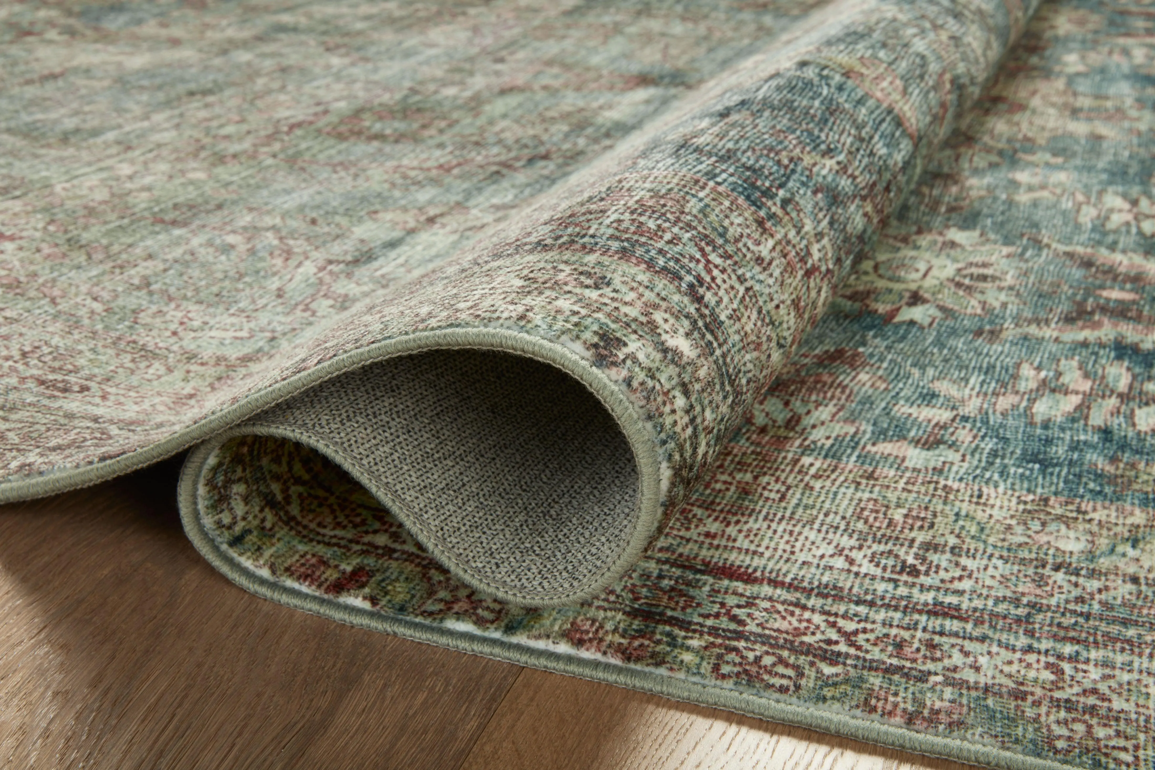 Loloi Banks Rug Collection - Ocean / Spice - Magnolia Home by Joanna Gaines