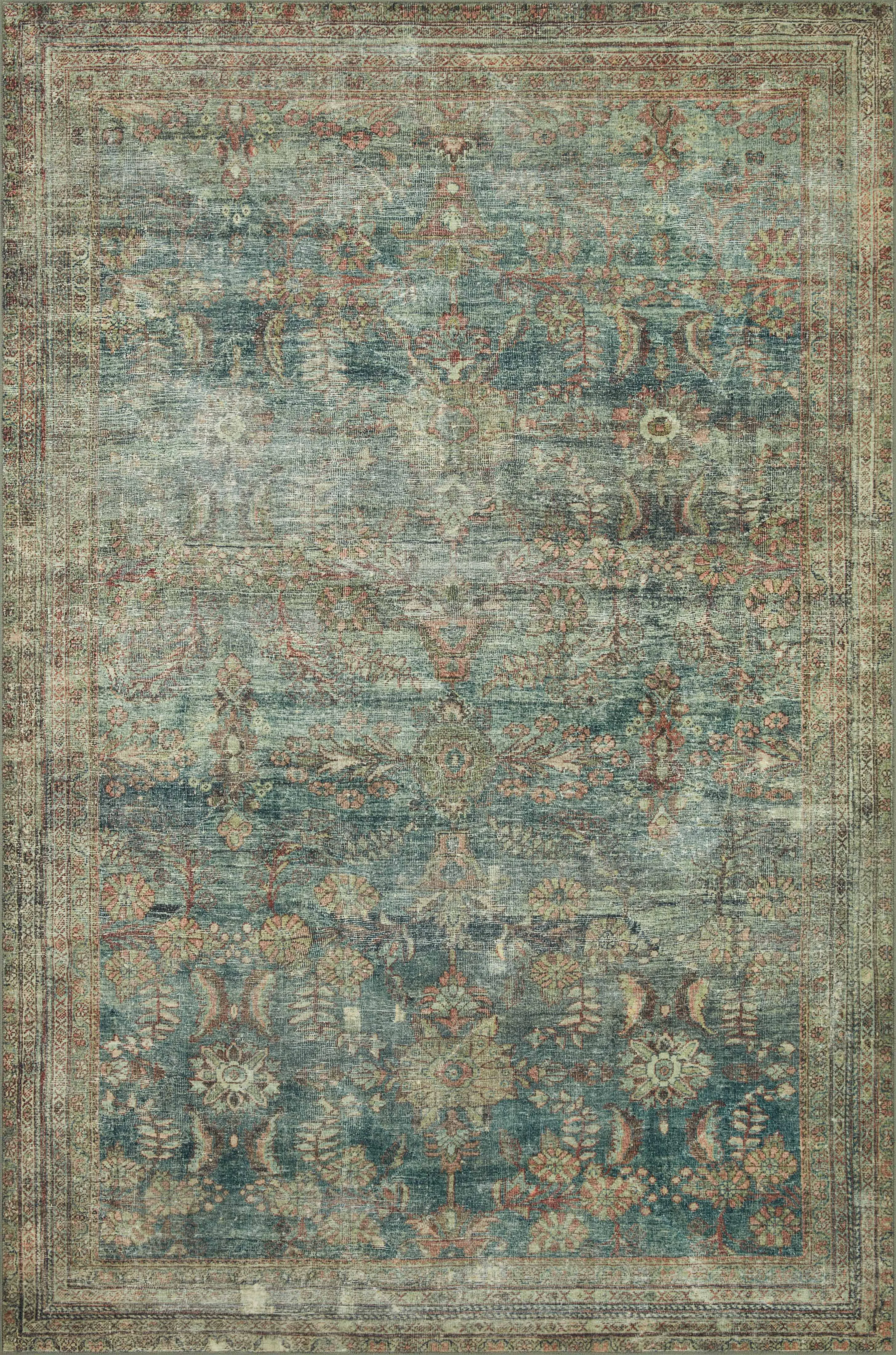 Loloi Banks Rug Collection - Ocean / Spice - Magnolia Home by Joanna Gaines