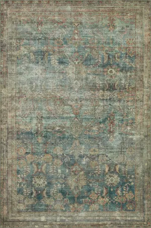 Loloi Banks Rug Collection - Ocean / Spice - Magnolia Home by Joanna Gaines