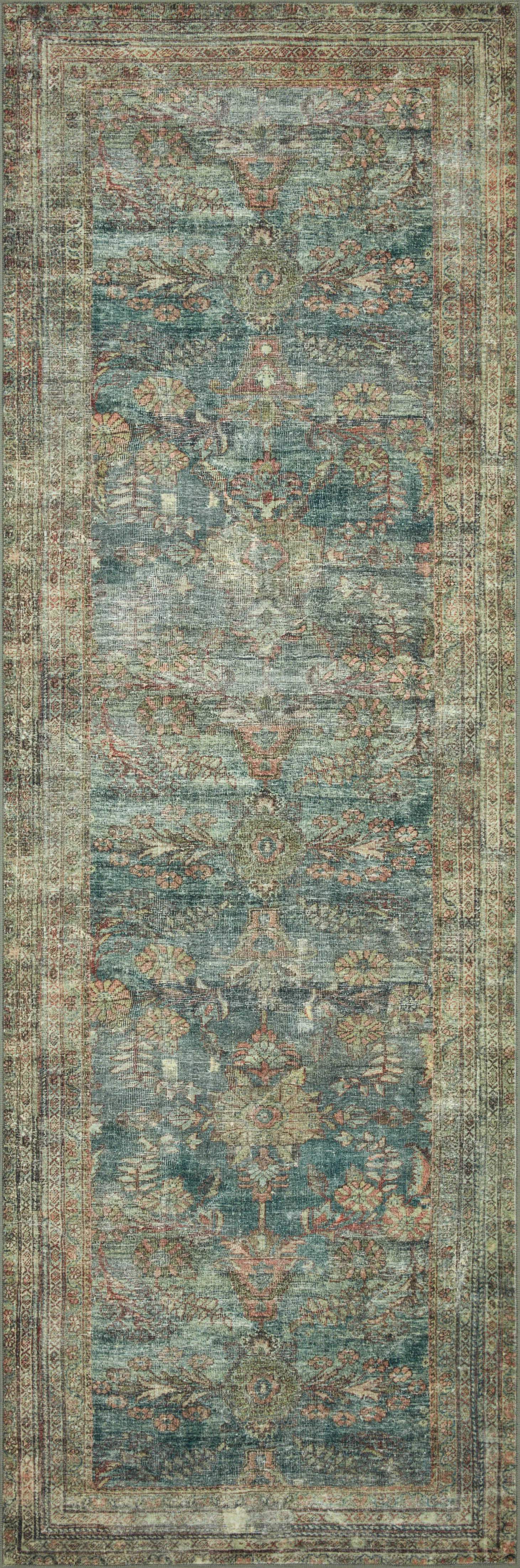 Loloi Banks Rug Collection - Ocean / Spice - Magnolia Home by Joanna Gaines