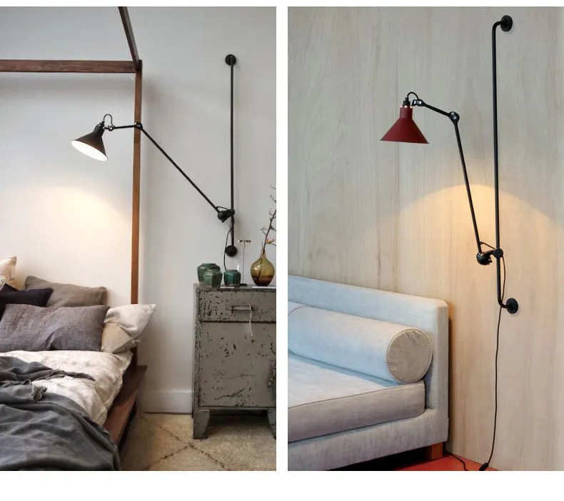 Long Arm Rocker Wall Lamp