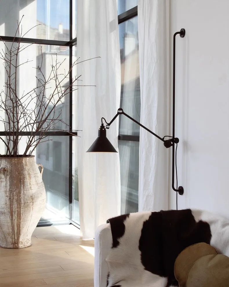 Long Arm Rocker Wall Lamp