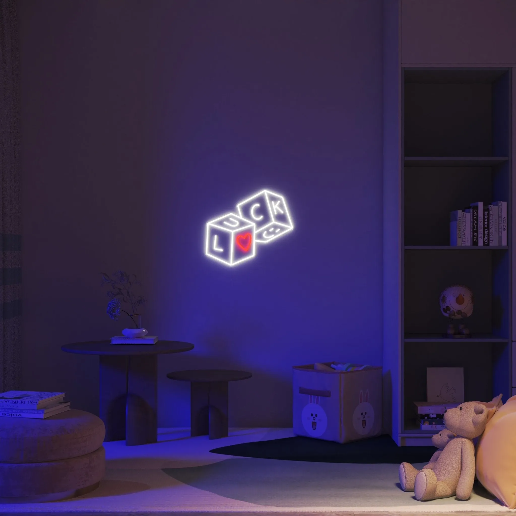 Luck & Love - LED neon sign