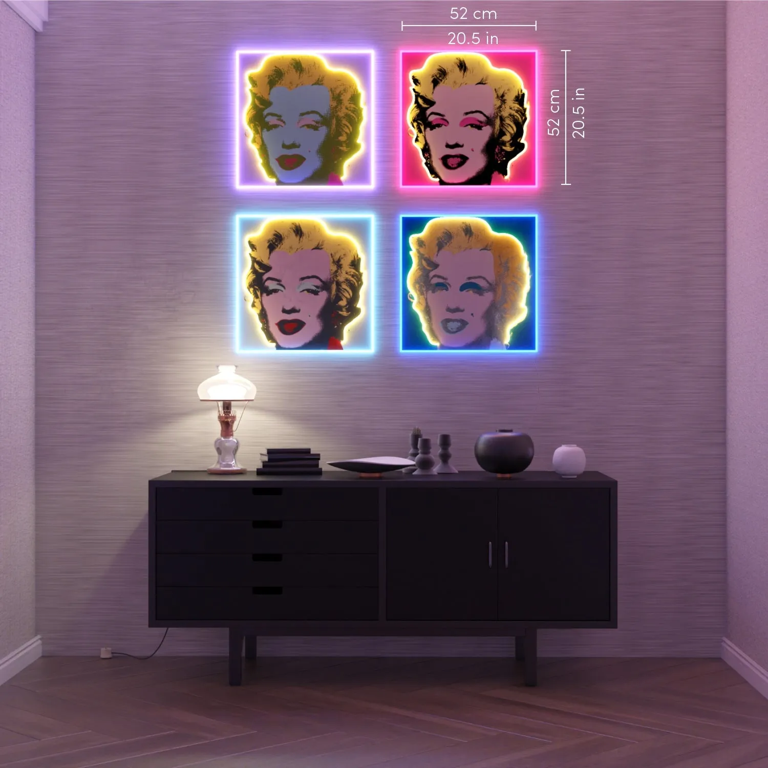 Marilyn Deluxe by Andy Warhol - LED neon sign