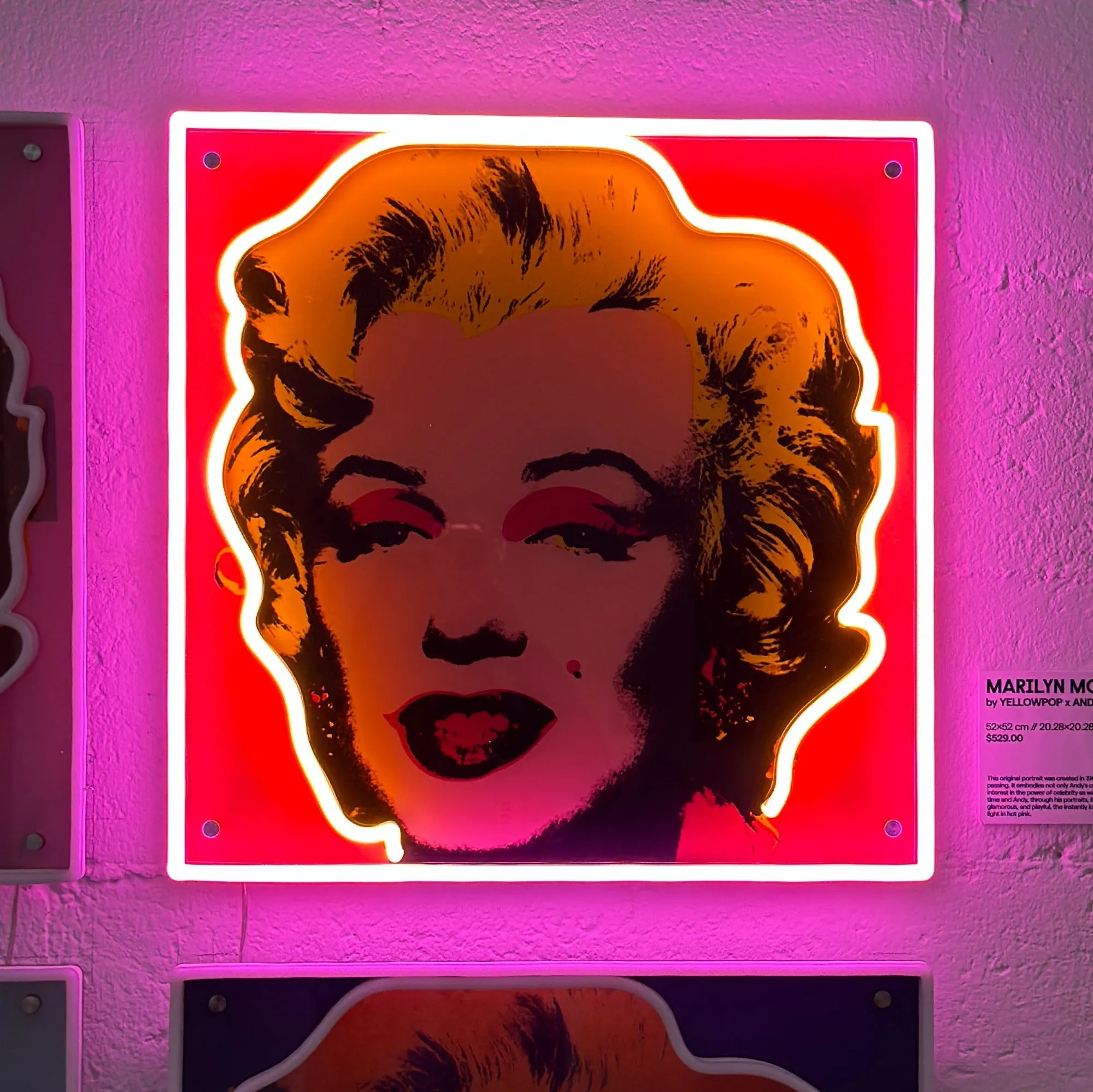 Marilyn Deluxe by Andy Warhol - LED neon sign