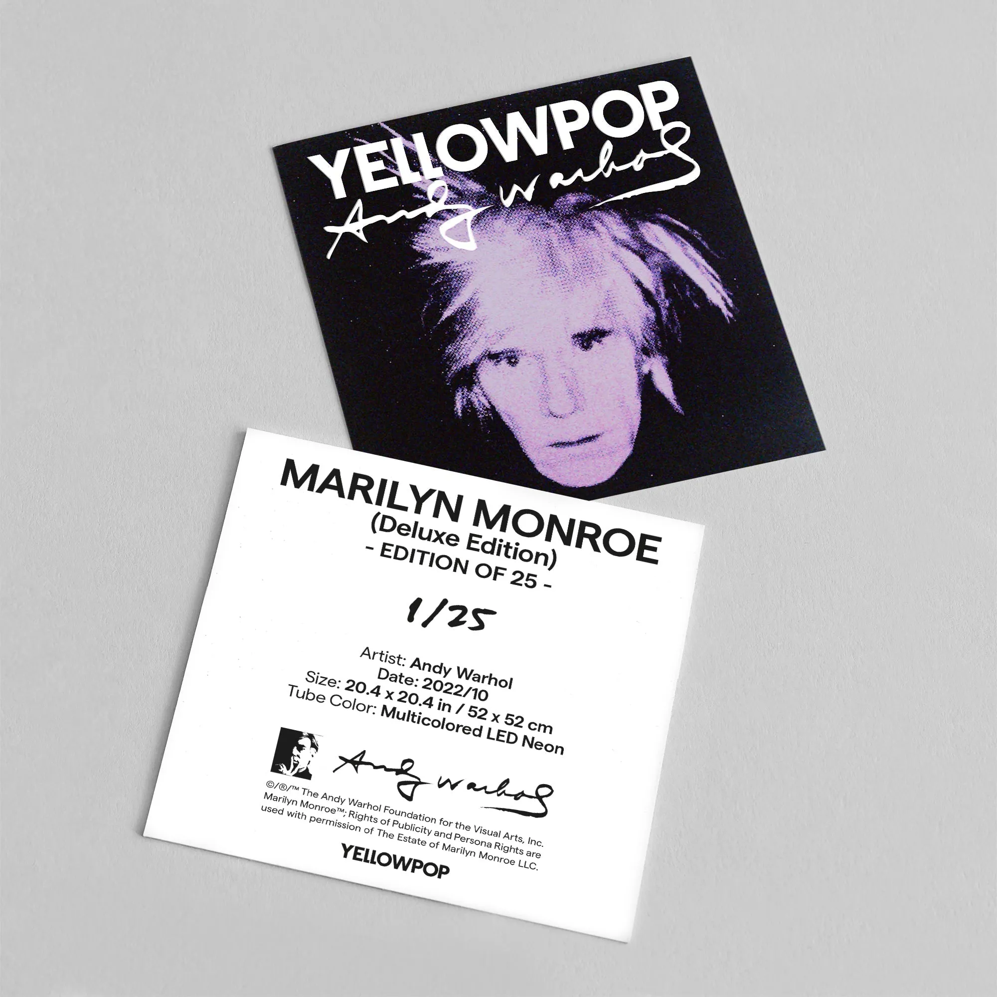 Marilyn Deluxe by Andy Warhol - LED neon sign