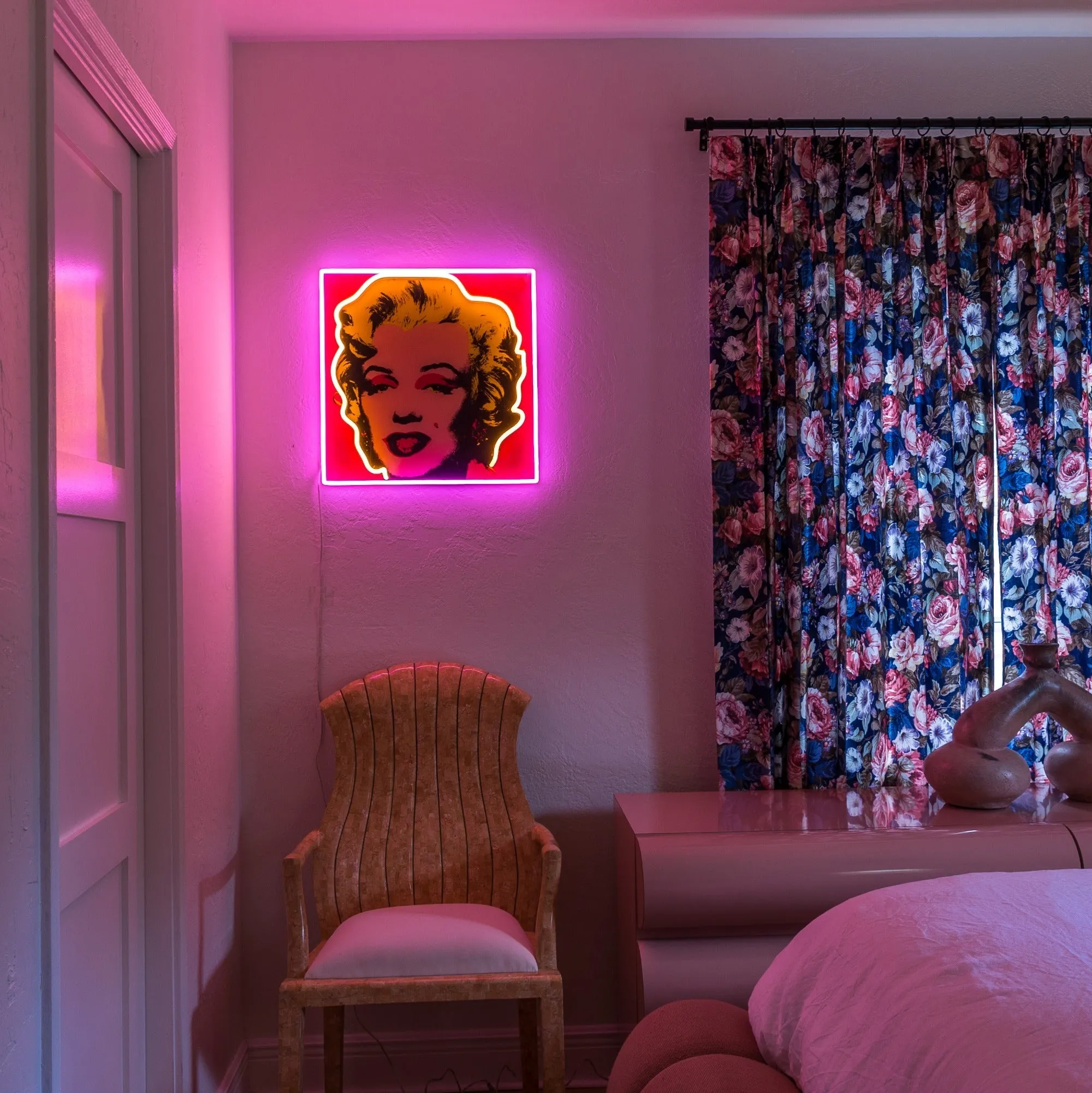 Marilyn Monroe Small by Andy Warhol - LED neon sign