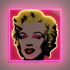 Marilyn Monroe Small by Andy Warhol - LED neon sign