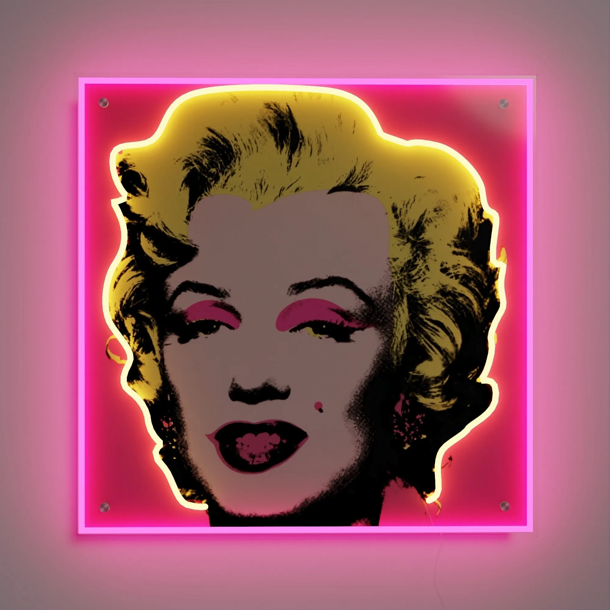 Marilyn Monroe Small by Andy Warhol - LED neon sign