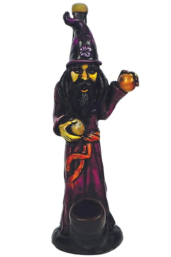 Medium Size Hand Made Resin Pipe - Various Designs - Style C - (1 Count)