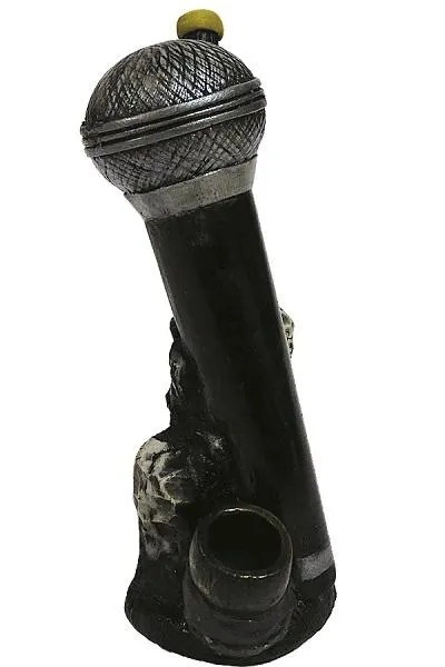 Medium Size Hand Made Resin Pipe - Various Designs - Style C - (1 Count)