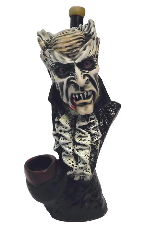 Medium Size Hand Made Resin Pipe - Various Designs - Style C - (1 Count)