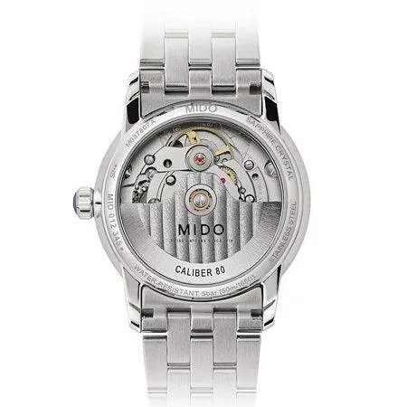 Mido watch baroncelli lady necklace 33mm nativeperlapper diamonds steel m037.807.11.031.00