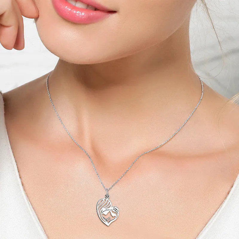Mom’s Love A Mother’s Love is Forever Pendant Necklace