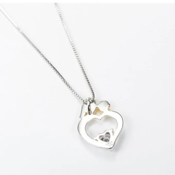 Mom’s Love Mother and Child Pendant Necklace