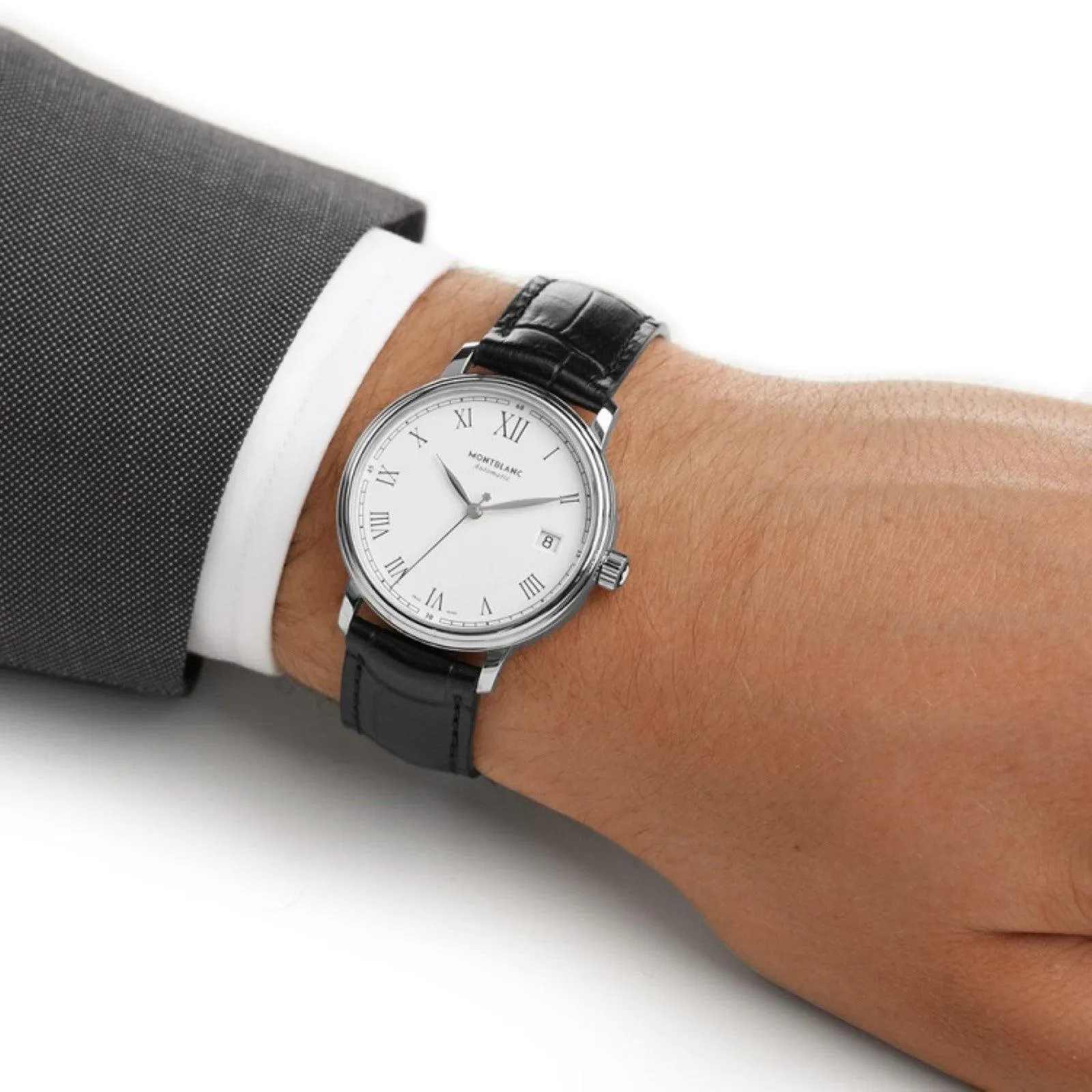 Montblanc TRADITION WATCH DATE Automatic 40mm White Automatic Steel 112609