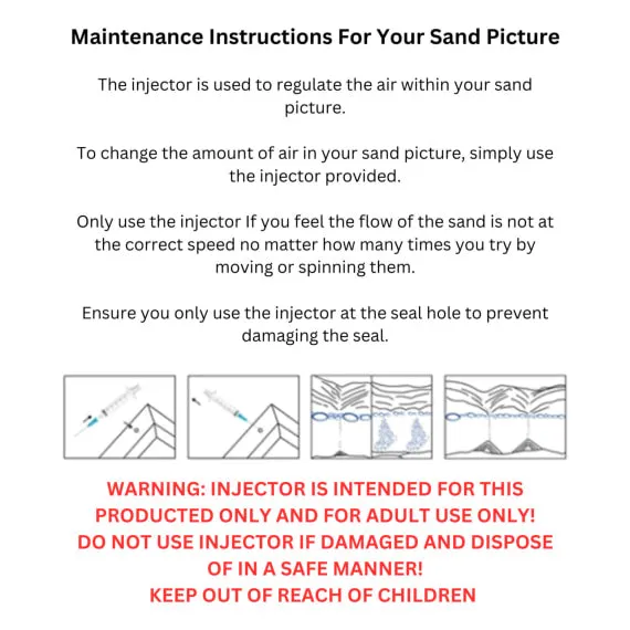 Moodscape Wooden Base LED QuickSand Picture