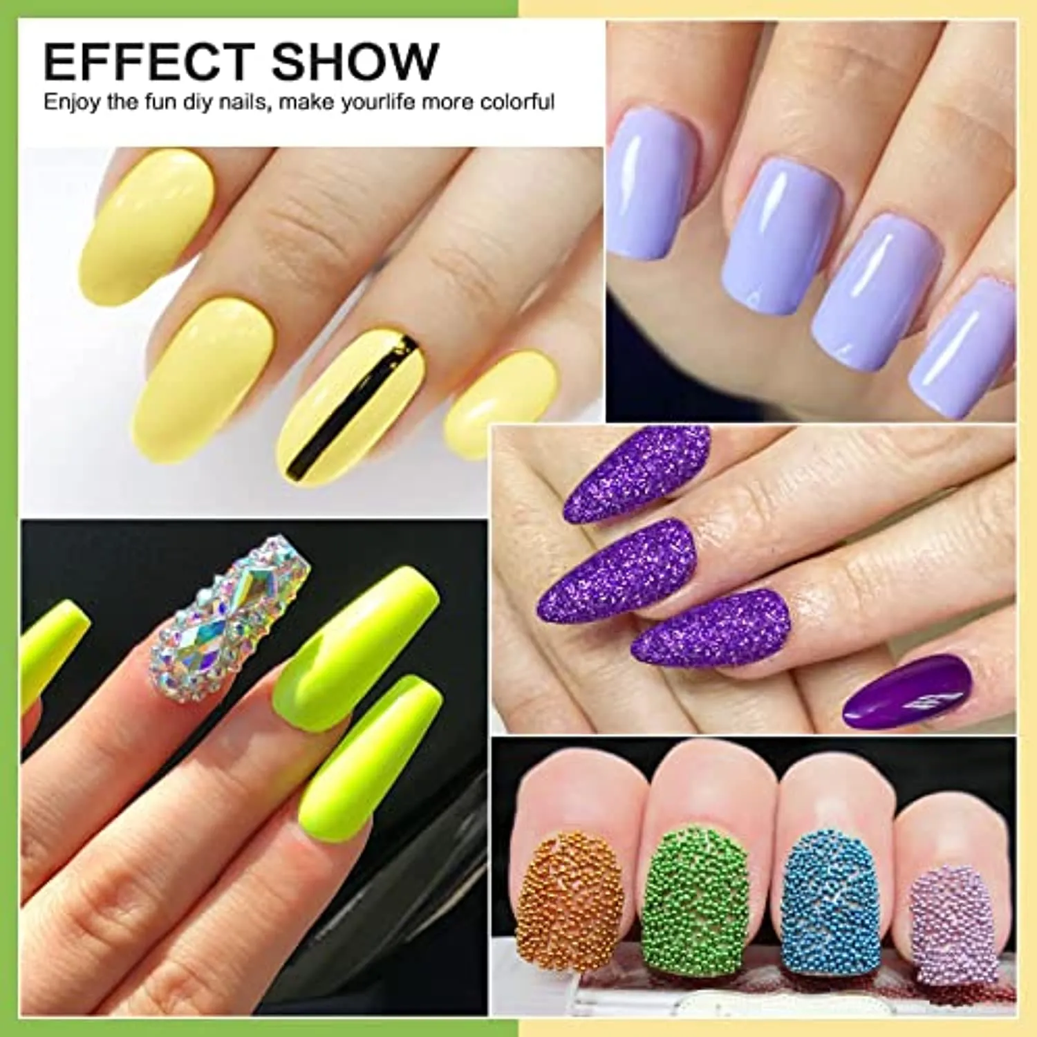 Morovan Acrylic Nail Kit with U V Light, Nail Kit Set Professional Acrylic with Everything Nail Supplies Glitter Acrylic Powder Monomer UV Gel Acrylic Nails Extension Nail Art Starter Kit
