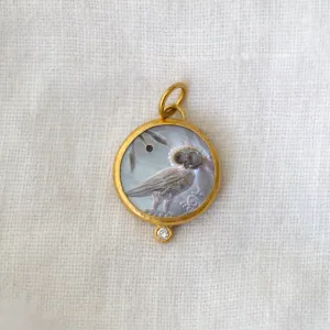 Mother of Pearl Owl Pendant