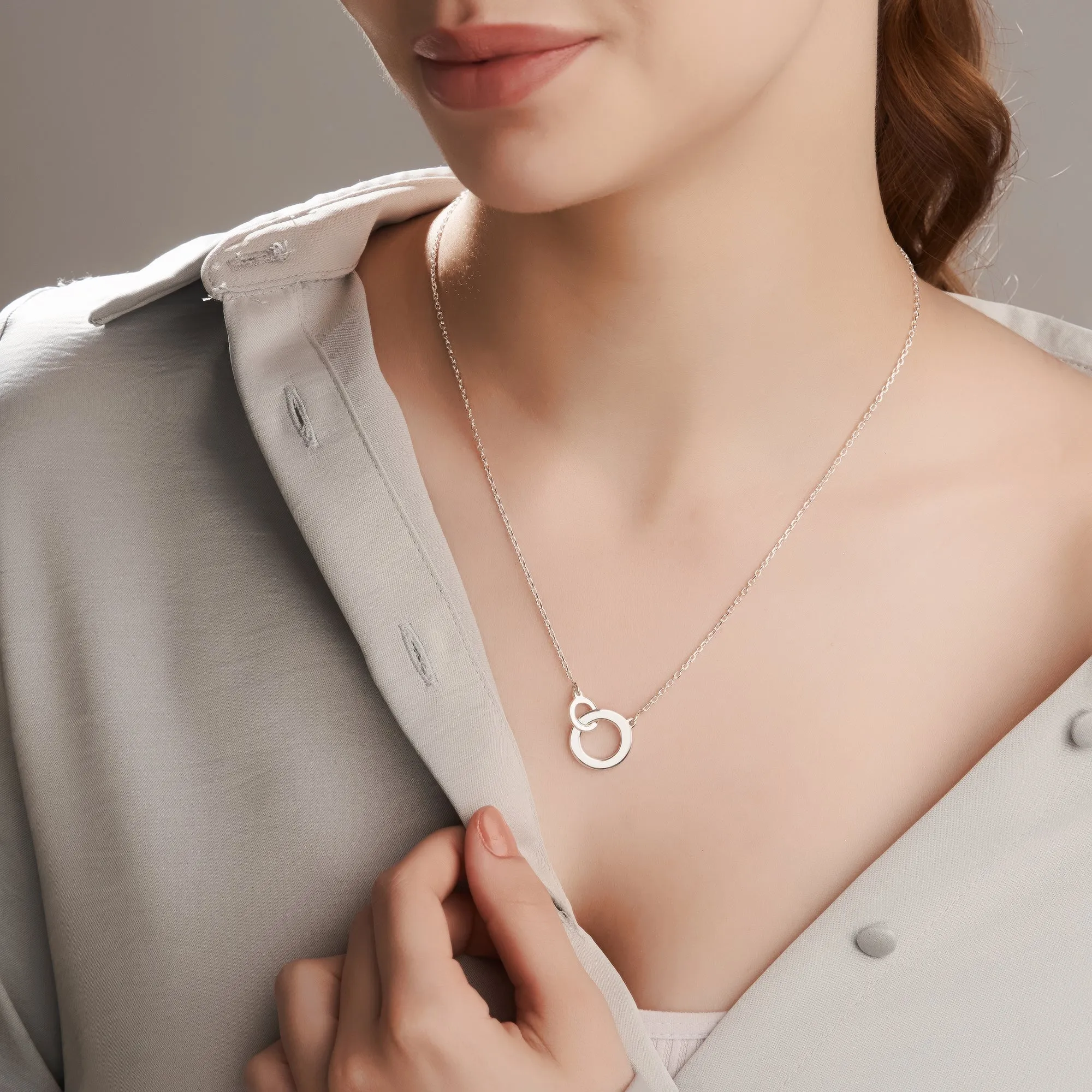 Mysha Personalized Mum and Daughter Eternal Pendant & Bracelet Set