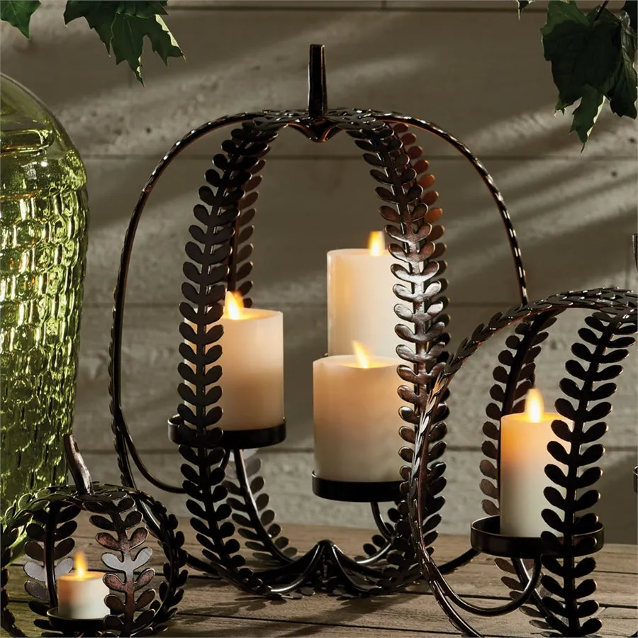 Napa Home Garden, ARTIS PUMPKIN 3-CANDLE 16.5",se209