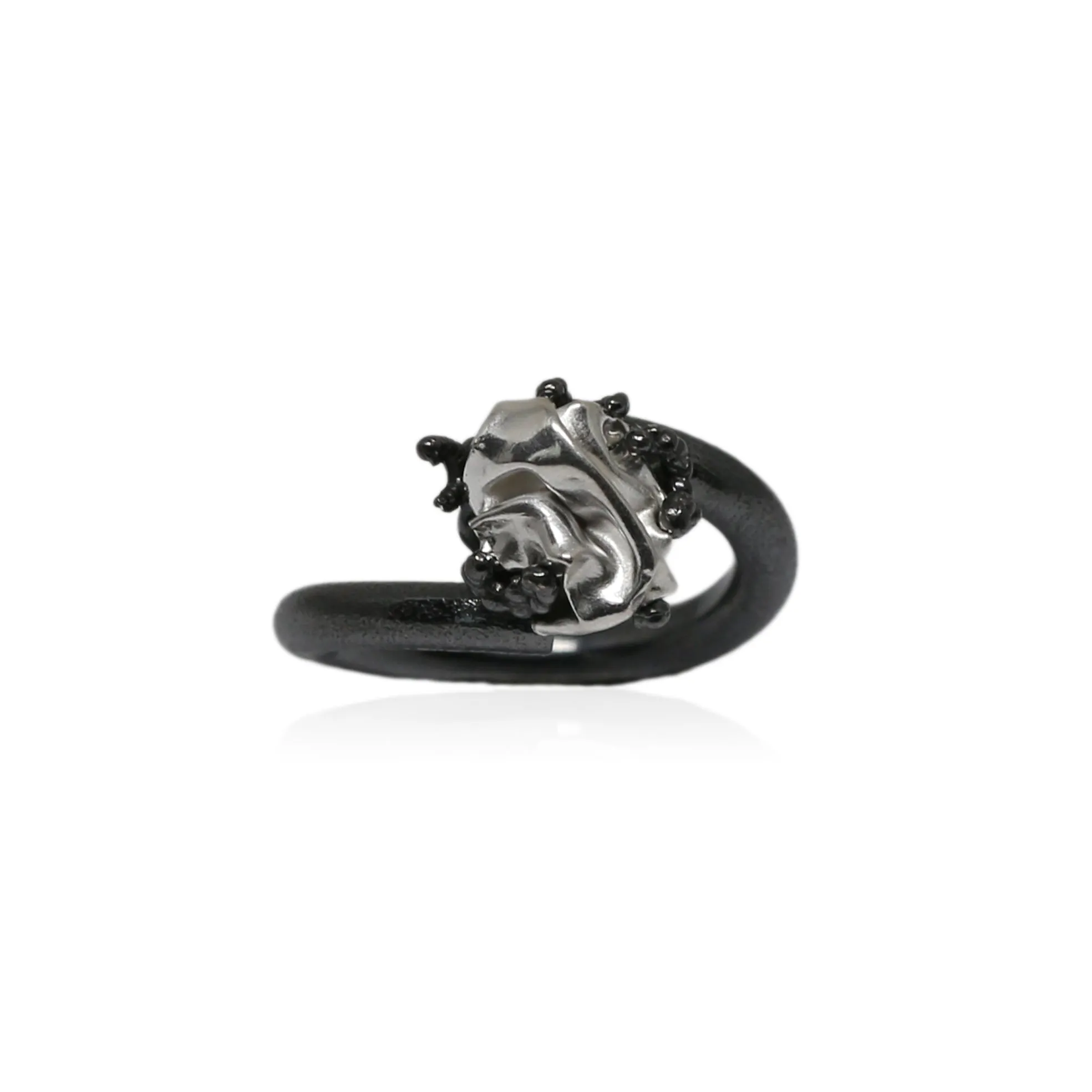 Naphtha Ring Black & Silver