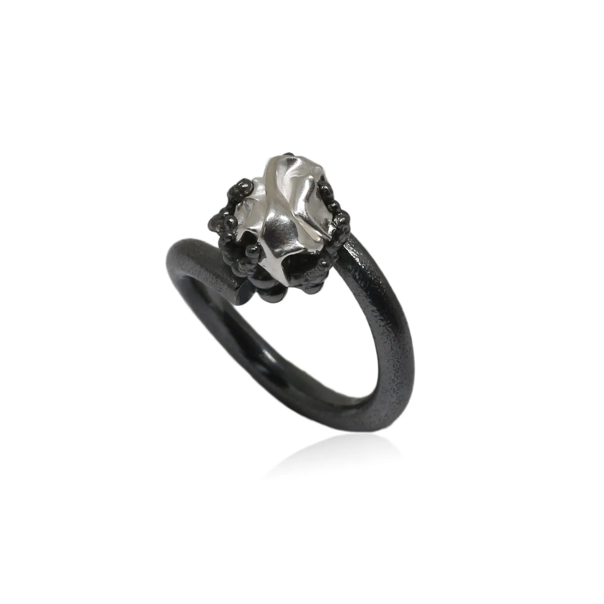 Naphtha Ring Black & Silver