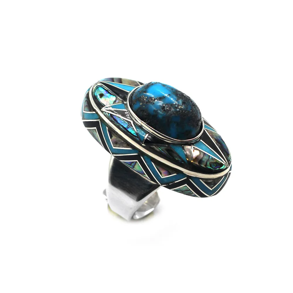 Natural Kingman Turquoise Ring