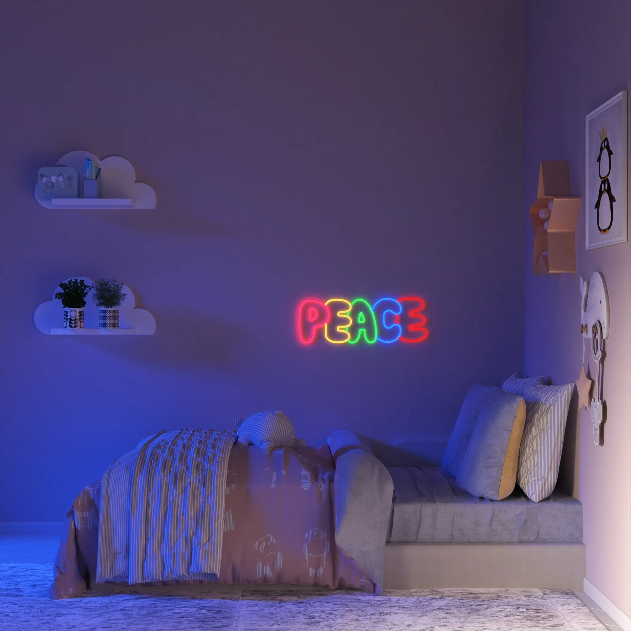 PEACE - LED neon sign