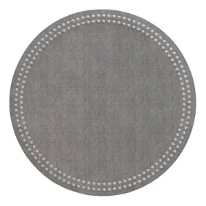 Pearls Placemat Gray Silver