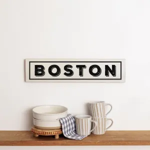 Personalized White and Black Barnwood Sign