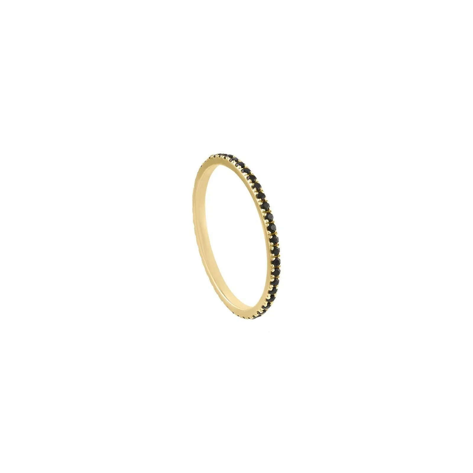 Petite Eternity Band in Black Spinel