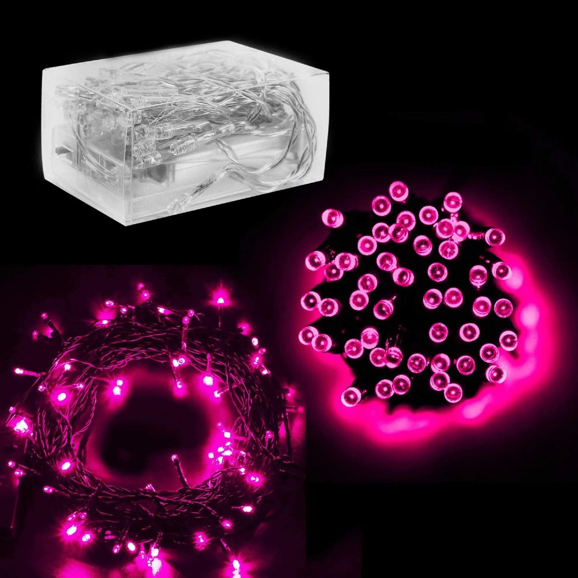 Pink 30 mini led battery operated fairy lights  | indoor/outdoor lighting | diy lighting | discount plus free shipping on 3 or more sets