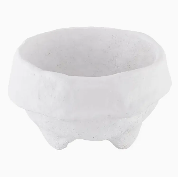 Plaster Bowl- white
